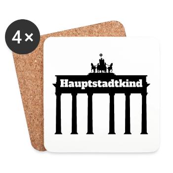 Berlin - Untersetzer (4er-Set) - Weiß - Vorne