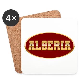 Algeria - Dessous de verre (lot de 4) - blanc - Devant