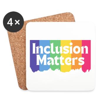 Cool Special Education Autism Inclusion Matters - Coasters (set of 4) - white - Front