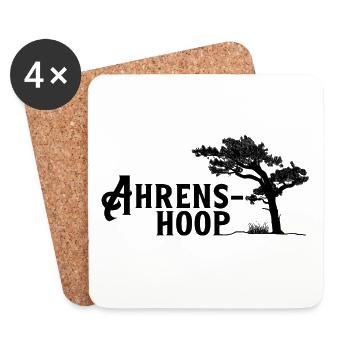 Ahrenshoop, pearl of the Baltic Sea - Coasters (set of 4) - white - Front
