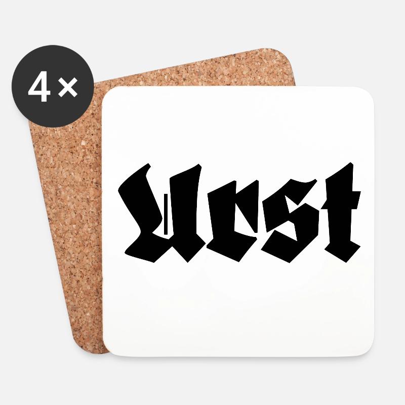 Urst Ostdeutsch Ossi Spruch - Untersetzer (4er-Set) - Weiß