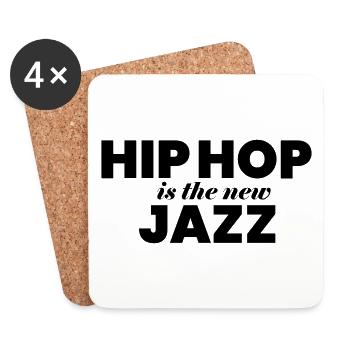 Hip hop is the new jazz - Dessous de verre (lot de 4) - blanc - Devant