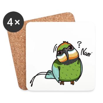 rainbow bee eater Nani - Coasters (set of 4) - white - Front