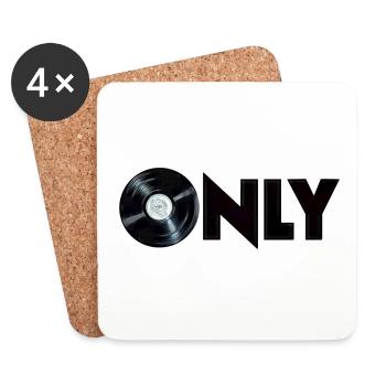 vinyl only - Untersetzer (4er-Set) - Weiß - Vorne