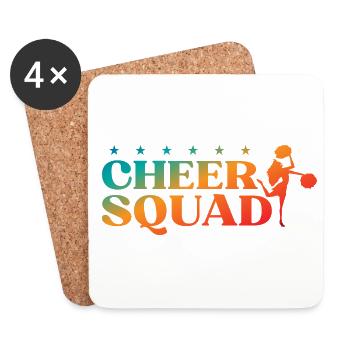 Cheer Squad Cheerleader Cheerleading Cheerdance Gy - Untersetzer (4er-Set) - Weiß - Vorne