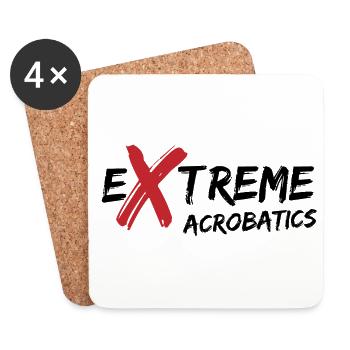 Extreme Acrobatics Gymnast Gymnastics Acrobat Acro - Untersetzer (4er-Set) - Weiß - Vorne