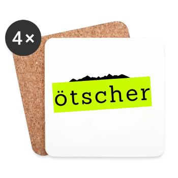 Ötscher - Montagne en Autriche - Dessous de verre (lot de 4) - blanc - Devant