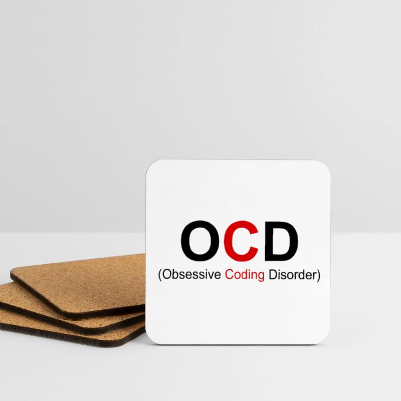 OCD Obsessive Coding Dissorder Programming Program Untersetzer (4er-Set)