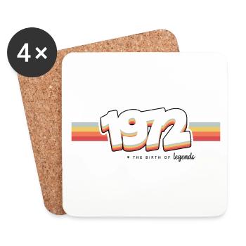 1972 Die Geburt der Legenden - Untersetzer (4er-Set) - Weiß - Vorne