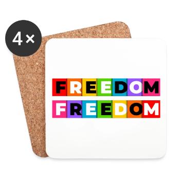 Freedom - Coasters (set of 4) - white - Front