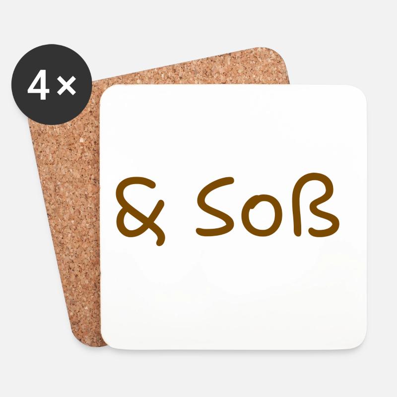 Soß(e) - Untersetzer (4er-Set) - Weiß