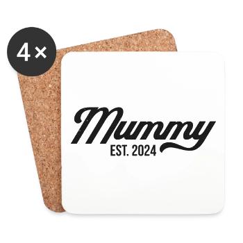 Momie Est 2024 - Dessous de verre (lot de 4) - blanc - Devant