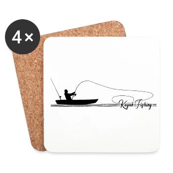 Retro Graphic Kayaking Kayak Canoe Rowing Rower Pa - Untersetzer (4er-Set) - Weiß - Vorne