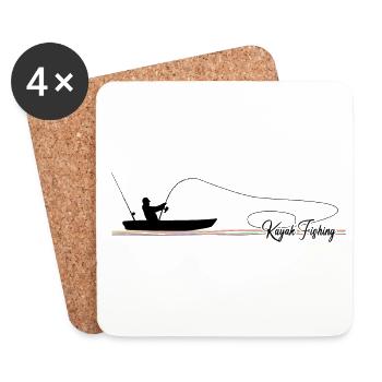Retro Graphic Kayaking Kayak Canoe Rowing Rower Pa - Untersetzer (4er-Set) - Weiß - Vorne
