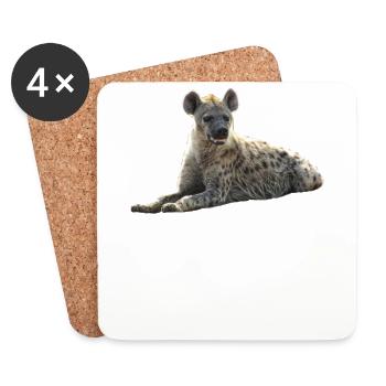 Hyena - Predator - Kenya - Africa - Coasters (set of 4) - white - Front
