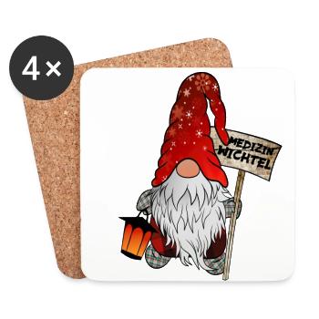 Medicine Gnome - Coasters (set of 4) - white - Front