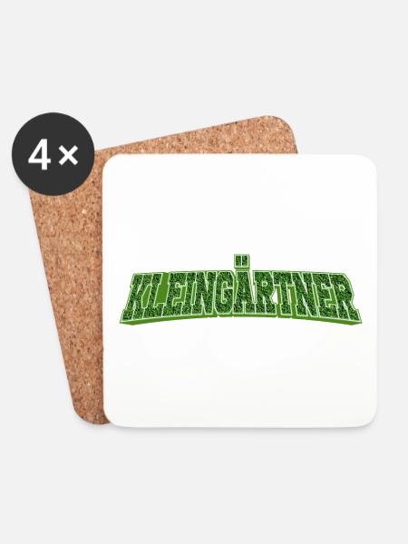 Kleingärtner - Untersetzer (4er-Set) - Weiß