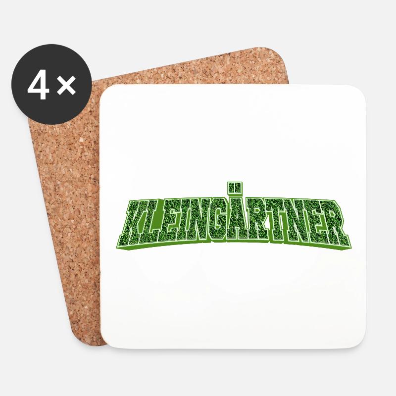 Kleingärtner - Untersetzer (4er-Set) - Weiß