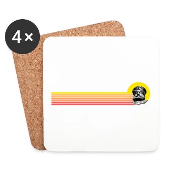 Ostthüringen Merch - Hanfried - Untersetzer (4er-Set) - Weiß - Vorne
