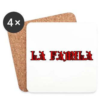 La Familia | COLORS CHANGEABLE - Coasters (set of 4) - white - Front