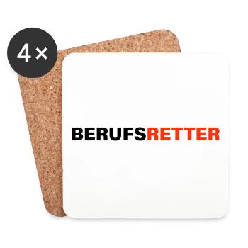 Professional rescuer - Coasters (set of 4) - white - Front