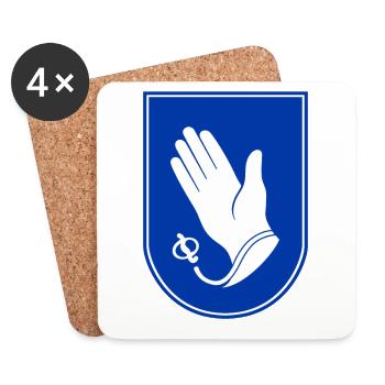 Handschuhsheim - Untersetzer (4er-Set) - Weiß - Vorne