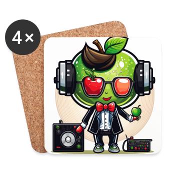 Apple Beats - Coasters (set of 4) - white - Front