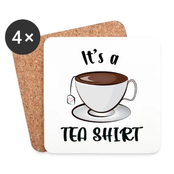 C’est un Teashirt - Dessous de verre (lot de 4) - blanc - Devant