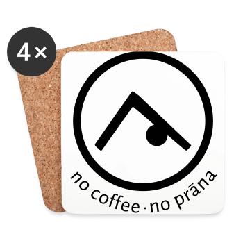 Aucun café aucun Prana - Dessous de verre (lot de 4) - blanc - Devant
