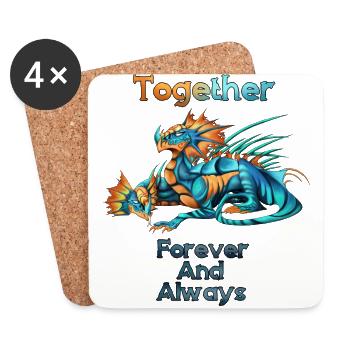 The life of a Hydra - Coasters (set of 4) - white - Front