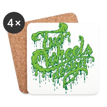 TWD mud - Coasters (set of 4) - white - Front