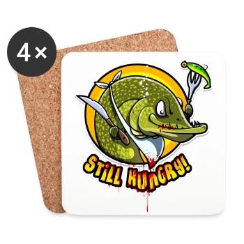 STILL HUNGRY - Coasters (set of 4) - white - Front