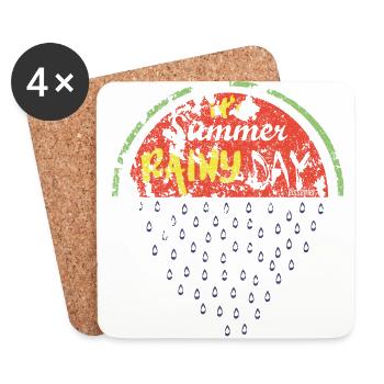 eissegler summer melon rain - Coasters (set of 4) - white - Front