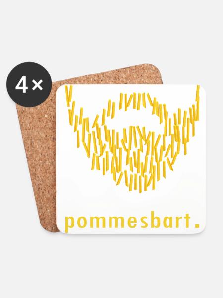 french beard. - Coasters (set of 4) - white