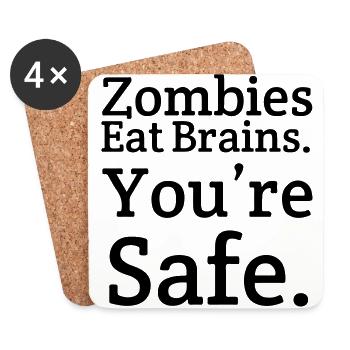 Zombies - Coasters (set of 4) - white - Front