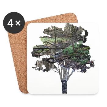 Forest - Coasters (set of 4) - white - Front