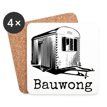 Mobile Home - Coasters (set of 4) - white - Front