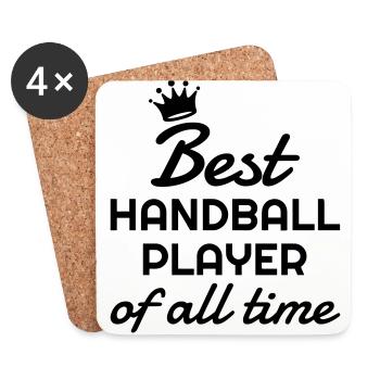 Handball Handballer Handballeur Sport Winner - Coasters (set of 4) - white - Front