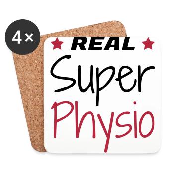 Krankengymnast / Krankengymnastin / Physio / - Untersetzer (4er-Set) - Weiß - Vorne