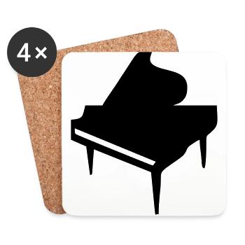Piano - Coasters (set of 4) - white - Front