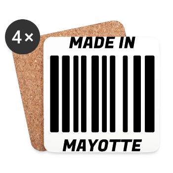 Mayotte / 976 / Comores / Maoré - Coasters (set of 4) - white - Front