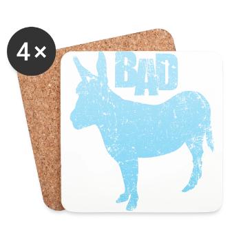 Badass - Untersetzer (4er-Set) - Weiß - Vorne