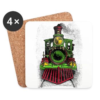 Victorian Train - Coasters (set of 4) - white - Front