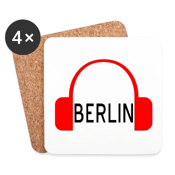 Berlin - Untersetzer (4er-Set) - Weiß - Vorne