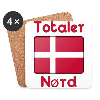 Totaler Dänemark Nerd - Untersetzer (4er-Set) - Weiß - Vorne