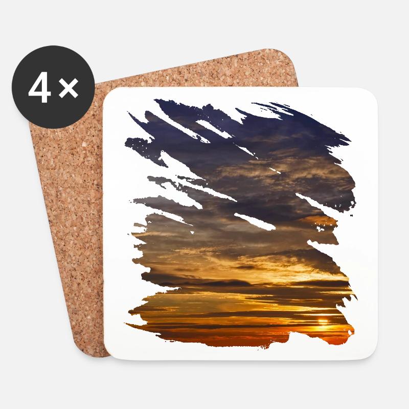 Malerische Farben des Himmels - Untersetzer (4er-Set) - Weiß