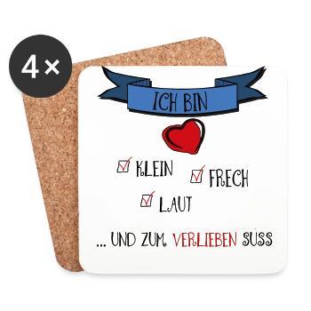 ich bin klein und süß - Untersetzer (4er-Set) - Weiß - Vorne
