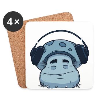 For the love of music - Coasters (set of 4) - white - Front