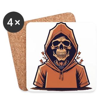 La mort dans le quartier - Dessous de verre (lot de 4) - blanc - Devant