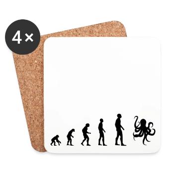 Kraken - Evolution - Coasters (set of 4) - white - Front